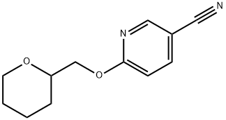 6-(tetrahydro-2H-pyran-2-ylmethoxy)nicotinonitrile Struktur