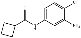 N-(3-amino-4-chlorophenyl)cyclobutanecarboxamide Struktur
