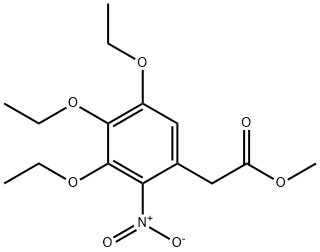 methyl (3,4,5-triethoxy-2-nitrophenyl)acetate Struktur