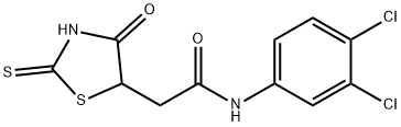 N-(3,4-DICHLOROPHENYL)-2-(2-MERCAPTO-4-OXO-4,5-DIHYDRO-1,3-THIAZOL-5-YL)ACETAMIDE, 1142200-30-3, 結(jié)構(gòu)式