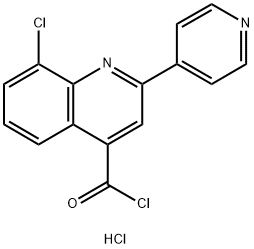 8-chloro-2-pyridin-4-ylquinoline-4-carbonyl chloride hydrochloride Struktur