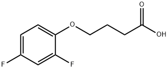 4-(2,4-Difluoro-phenoxy)-butyric acid Struktur
