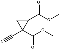 Dimethyl 1-cyanocyclopropane-1,2-dicarboxylate Structure