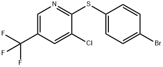 2-(4-Bromophenylsulfanyl)-3-chloro-5(-trifluoromethyl)pyridine Struktur