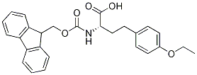 (2S)-4-(4-Ethoxyphenyl)-2-{[(9H-fluoren-9-ylmethoxy)carbonyl]amino}butanoic acid Struktur