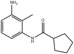 N-(3-amino-2-methylphenyl)cyclopentanecarboxamide Struktur
