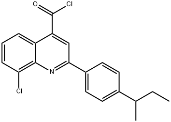 2-(4-sec-butylphenyl)-8-chloroquinoline-4-carbonyl chloride Struktur
