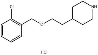 4-{2-[(2-Chlorobenzyl)oxy]ethyl}piperidinehydrochloride Structure