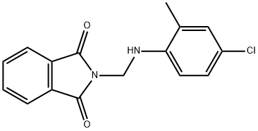 2-{[(4-Chloro-2-methylphenyl)amino]-methyl}-1H-isoindole-1,3(2H)-dione Struktur