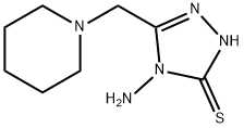 4-Amino-5-(piperidin-1-ylmethyl)-4H-1,2,4-triazole-3-thiol Struktur