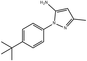 1-(4-tert-Butylphenyl)-3-methyl-1H-pyrazol-5-amine Struktur