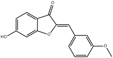 (2Z)-6-ヒドロキシ-2-(3-メトキシベンジリデン)-1-ベンゾフラン-3(2H)-オン 化學(xué)構(gòu)造式