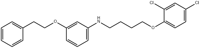 N-[4-(2,4-Dichlorophenoxy)butyl]-3-(phenethyloxy)aniline Struktur