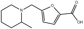 5-[(2-methylpiperidin-1-yl)methyl]-2-furoic acid Struktur