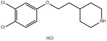 4-[2-(3,4-Dichlorophenoxy)ethyl]piperidinehydrochloride Struktur