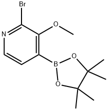 2-Bromo-3-methoxy-4-(4,4,5,5-tetramethyl-1,3,2-dioxaborolan-2-yl)pyridine Struktur