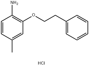 4-METHYL-2-(PHENETHYLOXY)ANILINE HYDROCHLORIDE, 1185295-19-5, 結(jié)構(gòu)式