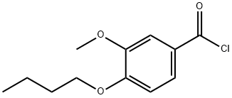 4-丁氧基-3-甲氧基-苯甲酰氯 結(jié)構(gòu)式
