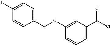 3-[(4-fluorobenzyl)oxy]benzoyl chloride Struktur