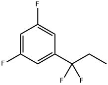 1-(1,1-Difluoropropyl)-3,5-difluorobenzene Struktur
