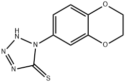 1-(2,3-Dihydro-1,4-benzodioxin-6-yl)-1H-tetrazole-5-thiol Struktur