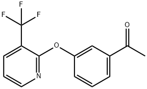 1-(3-{[3-(Trifluoromethyl)pyridin-2-yl]oxy}phenyl)ethanone|1-(3-((3-(三氟甲基)吡啶-2-基)氧基)苯基)乙烷-1-酮
