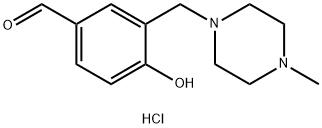 4-HYDROXY-3-(4-METHYL-PIPERAZIN-1-YLMETHYL)-BENZALDEHYDE HYDROCHLORIDE Struktur