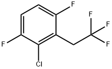 3-Chloro-1,4-difluoro-2-(2,2,2-trifluoroethyl)-benzene Struktur