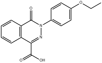 3-(4-ethoxyphenyl)-4-oxo-3,4-dihydrophthalazine-1-carboxylic acid Struktur
