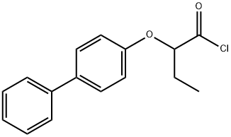 2-(biphenyl-4-yloxy)butanoyl chloride Struktur