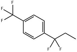 1-(1,1-Difluoropropyl)-4-(trifluoromethyl)benzene Struktur