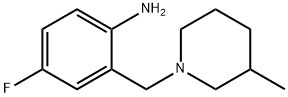 4-Fluoro-2-[(3-methyl-1-piperidinyl)methyl]aniline Struktur