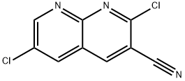2,6-Dichloro-1,8-naphthyridine-3-carbonitrile Structure