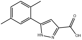 3-(2,5-Dimethylphenyl)-1H-pyrazole-5-carboxylic acid Struktur