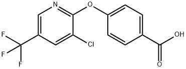 4-{[3-Chloro-5-(trifluoromethyl)-pyridin-2-yl]oxy}benzoic acid Struktur