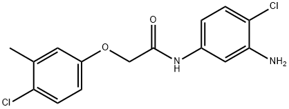 N-(3-Amino-4-chlorophenyl)-2-(4-chloro-3-methylphenoxy)acetamide Struktur