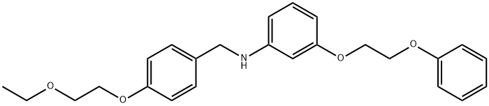 N-[4-(2-Ethoxyethoxy)benzyl]-3-(2-phenoxyethoxy)aniline Struktur
