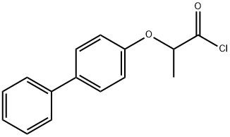 2-(biphenyl-4-yloxy)propanoyl chloride Struktur