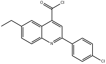 2-(4-氯苯基)-6-乙基喹啉-4-甲酰氯, 1160260-91-2, 結(jié)構(gòu)式