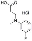 3-[(3-Fluoro-phenyl)-methyl-amino]-propionic acidhydrochloride Struktur