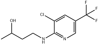 4-{[3-Chloro-5-(trifluoromethyl)-2-pyridinyl]-amino}-2-butanol Struktur