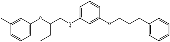 N-[2-(3-METHYLPHENOXY)BUTYL]-3-(3-PHENYLPROPOXY)ANILINE, 1040690-69-4, 結(jié)構(gòu)式