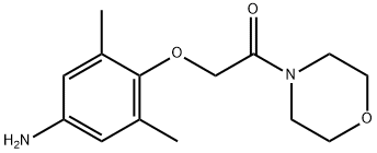 [3,5-dimethyl-4-(2-morpholin-4-yl-2-oxoethoxy)phenyl]amine Struktur