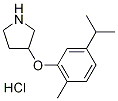 3-(5-Isopropyl-2-methylphenoxy)pyrrolidinehydrochloride Struktur