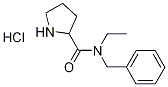N-Benzyl-N-ethyl-2-pyrrolidinecarboxamidehydrochloride Struktur
