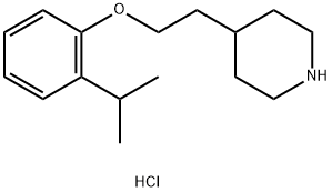 4-[2-(2-Isopropylphenoxy)ethyl]piperidinehydrochloride Struktur