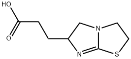 3-(2,3,5,6-Tetrahydroimidazo[2,1-b][1,3]thiazol-6-yl)propanoic acid Struktur