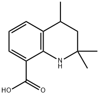 2,2,4-Trimethyl-1,2,3,4-tetrahydroquinoline-8-carboxylic acid Struktur
