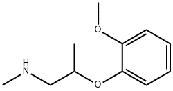 2-(2-Methoxyphenoxy)-N-methyl-1-propanamine Struktur