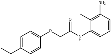 N-(3-Amino-2-methylphenyl)-2-(4-ethylphenoxy)-acetamide Struktur